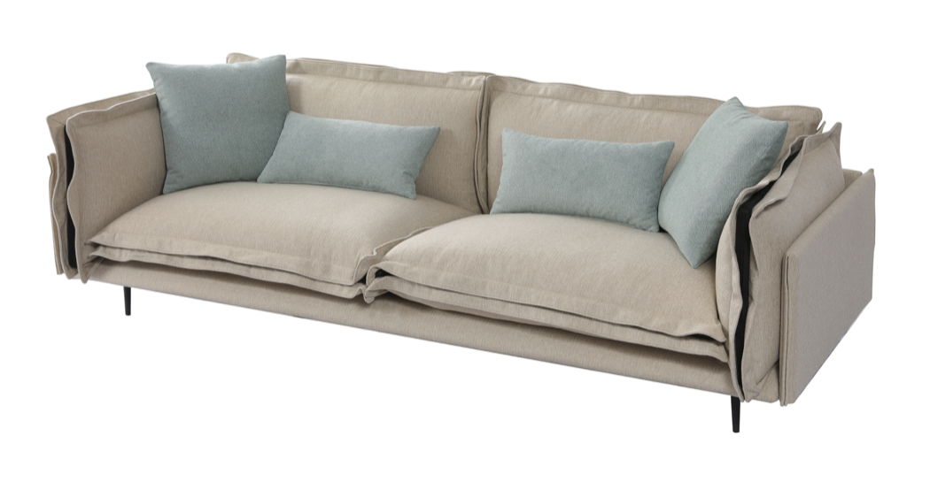 Canapé AMSTERDAM Beige 260cm homa home