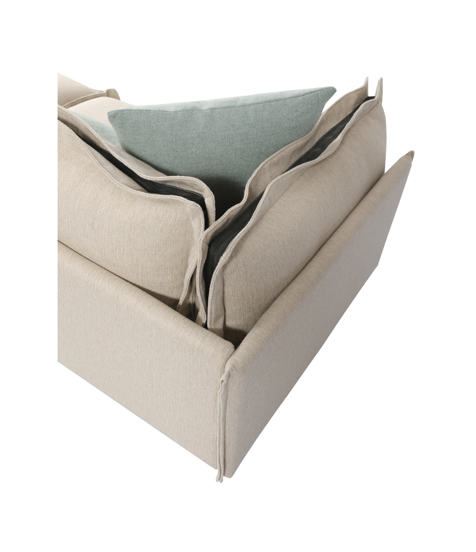 Canapé AMSTERDAM Beige 260cm homa home