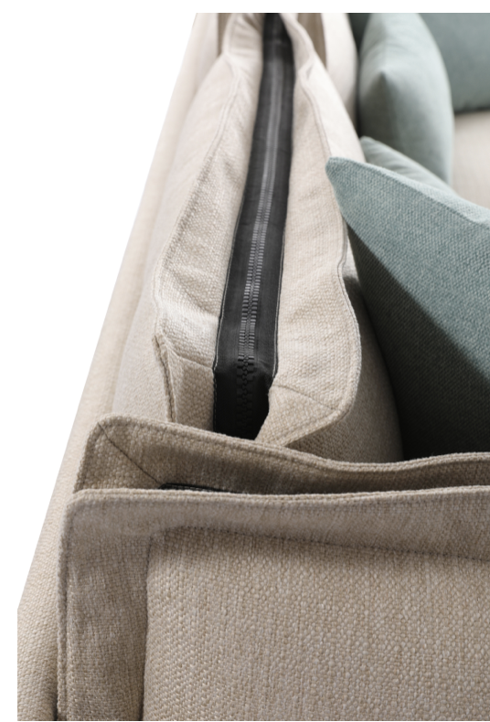 Canapé AMSTERDAM Beige 260cm homa home