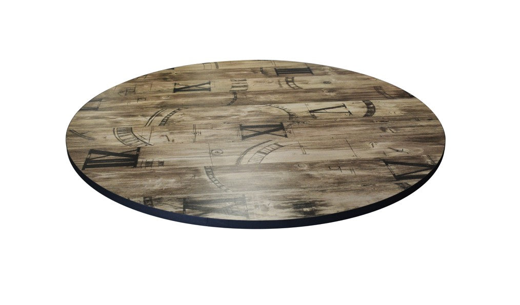 Plateau de table rond mélamine homa home