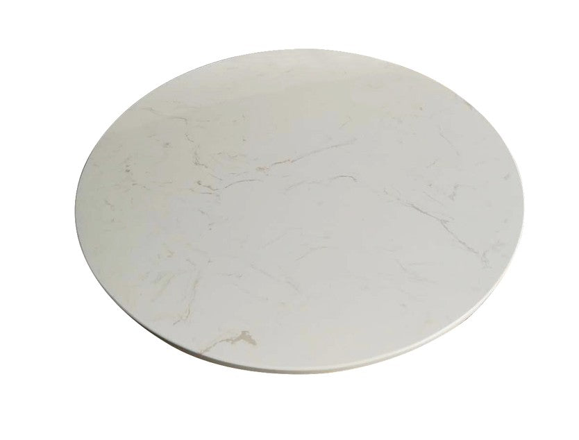 Plateau de table rond marbre artificiel homa home