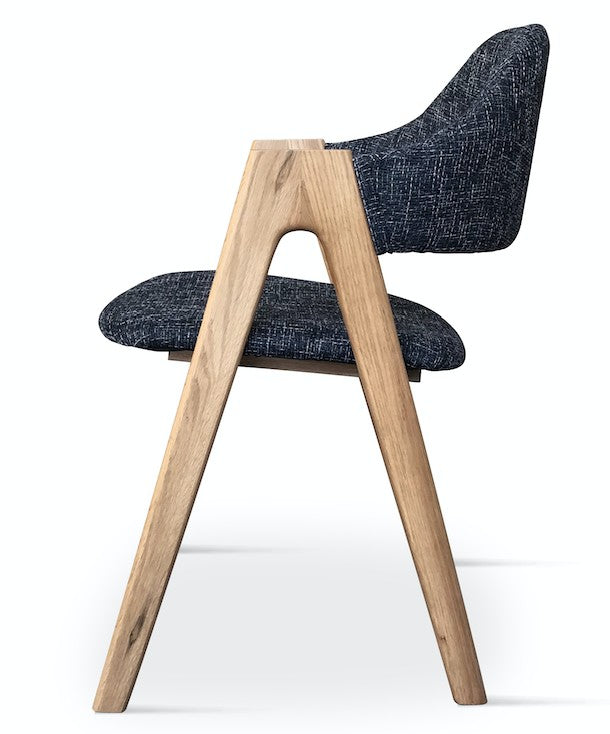 Chaise Grise vice avec accoudoirs L'Empreinte