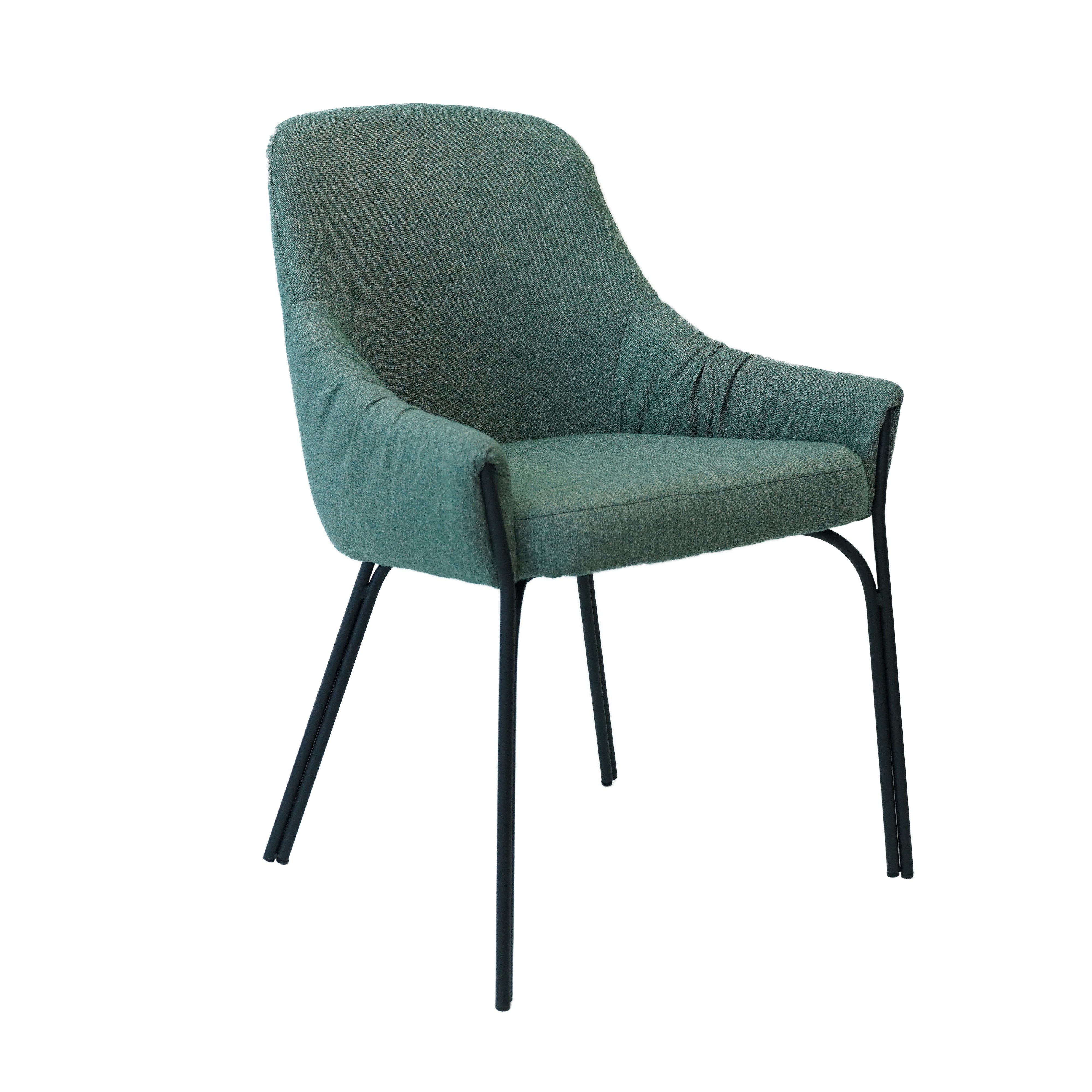 Chaise baquet Velvet vert L'Empreinte