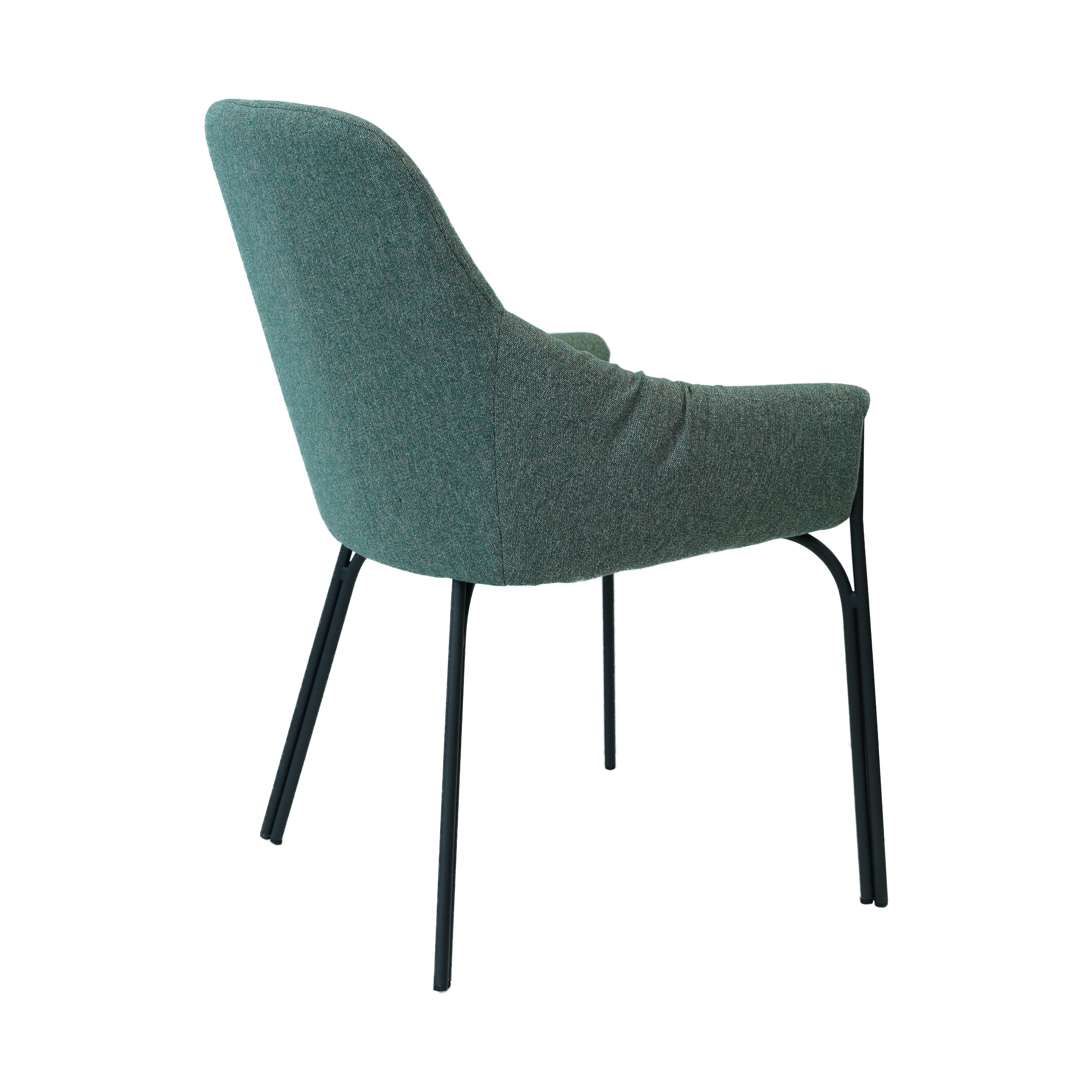 Chaise baquet Velvet vert L'Empreinte