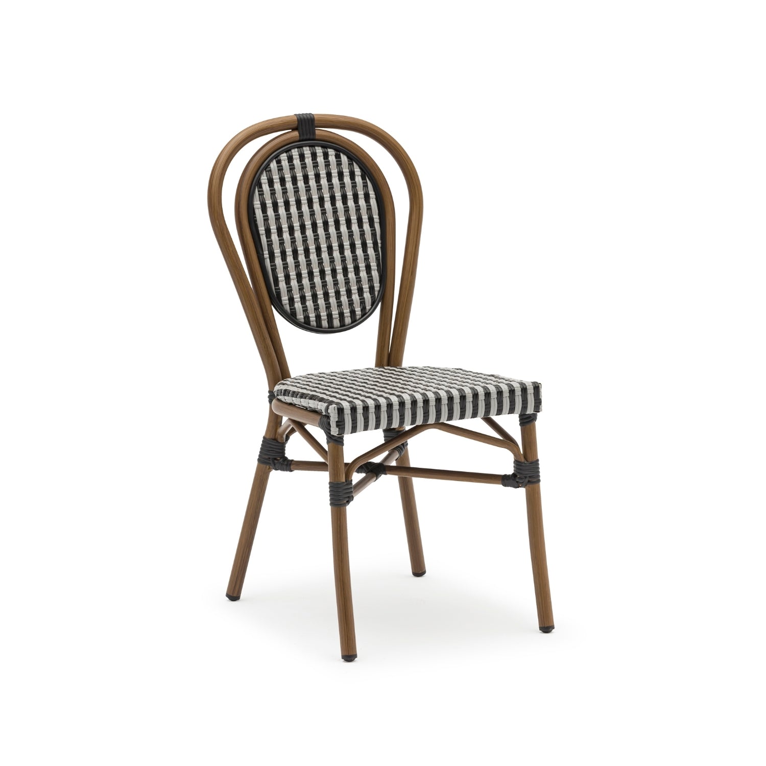 Chaise Esme noire/blanche homa home