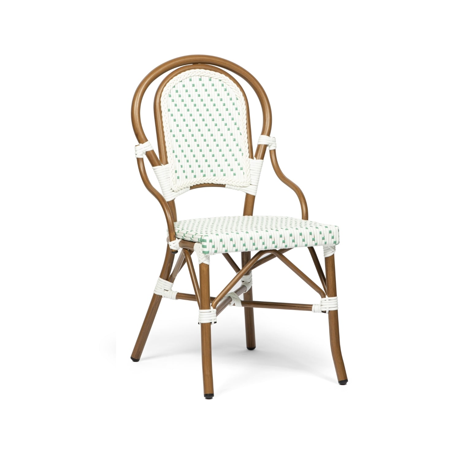 Chaise Mina blanche/verte homa home