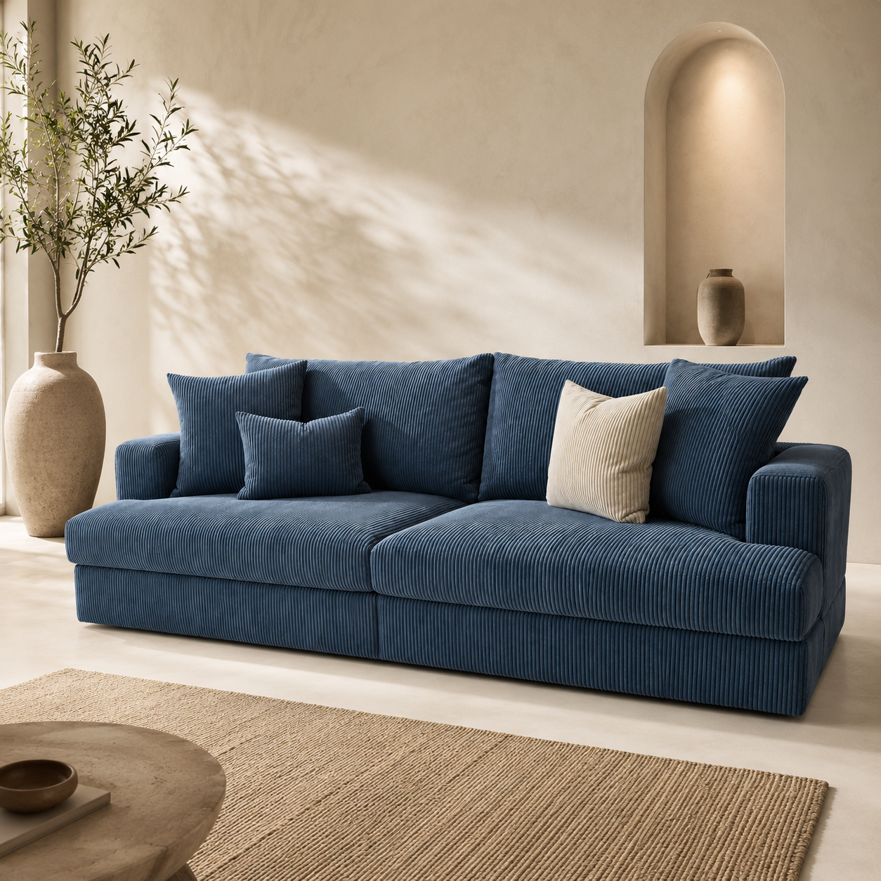 Canapé ROMA Bleu 257cm homa home