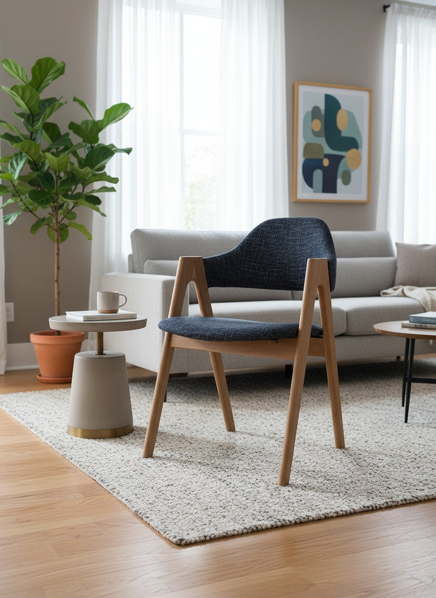 Chaise Grise vice avec accoudoirs L'Empreinte