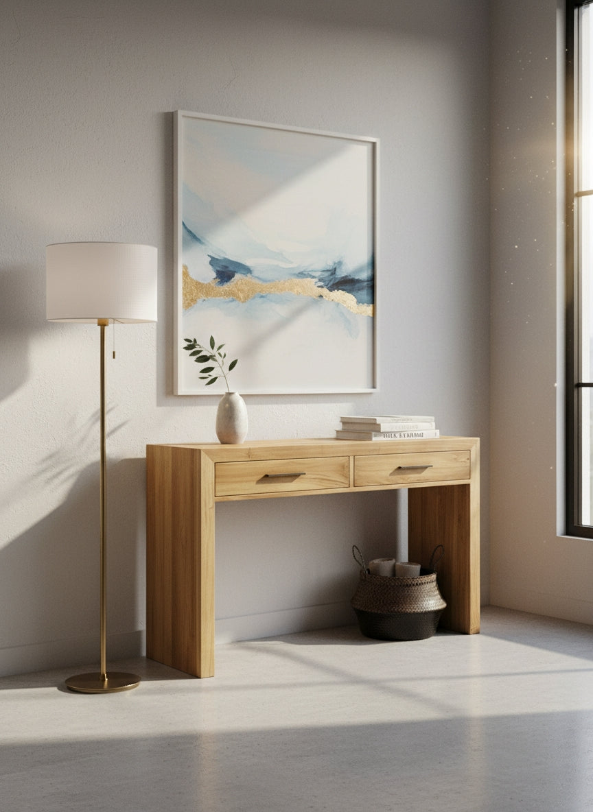 Console en teck L'Empreinte