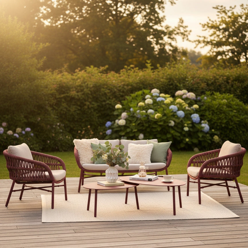 Salon complet HOLLY Wine homa home