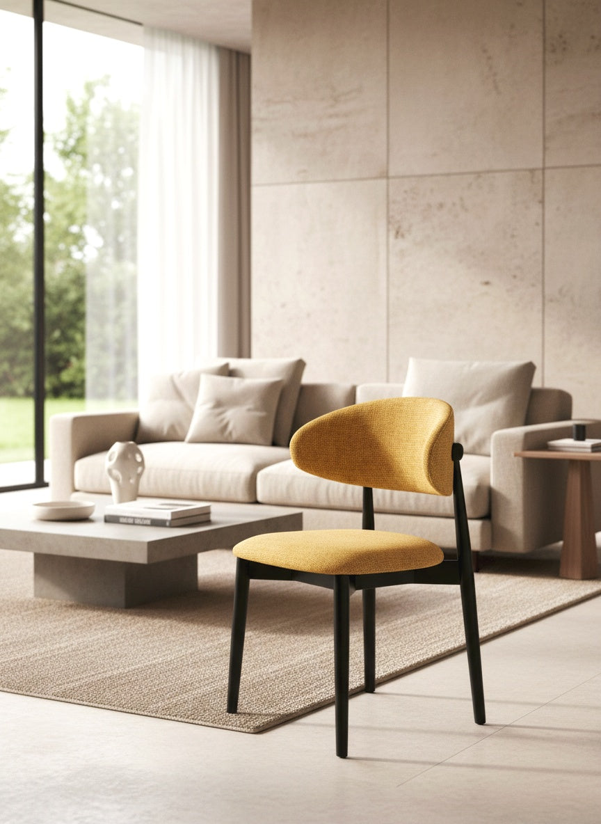 Chaise Jaspe Black & Yellow L'Empreinte