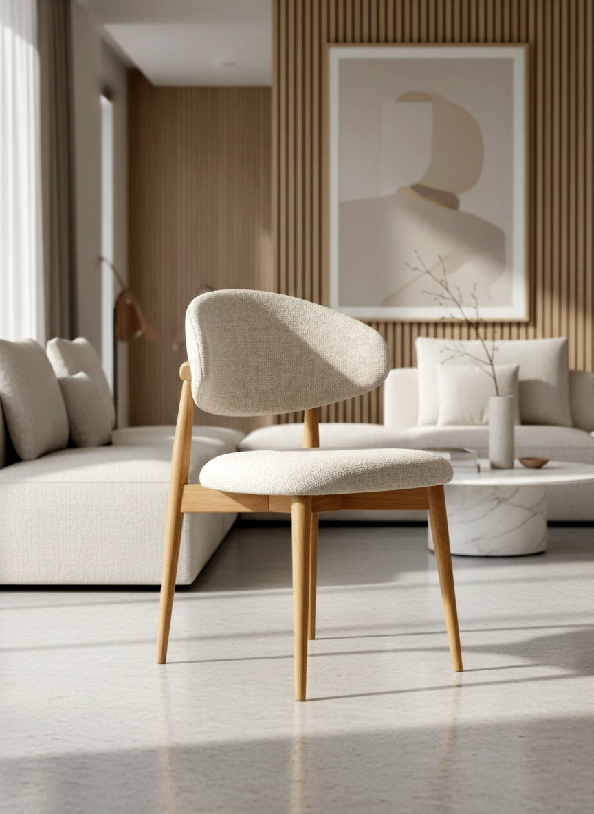 Chaise Jaspe Naturel & White L'Empreinte