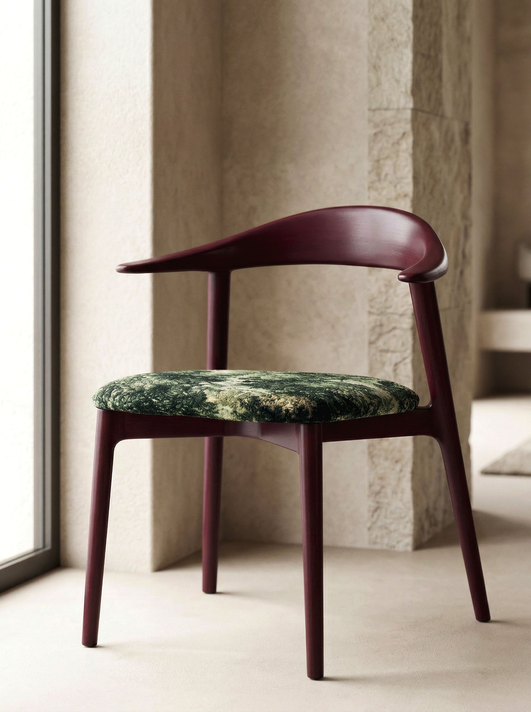 Chaise TORTUGA rouge grenat homa home