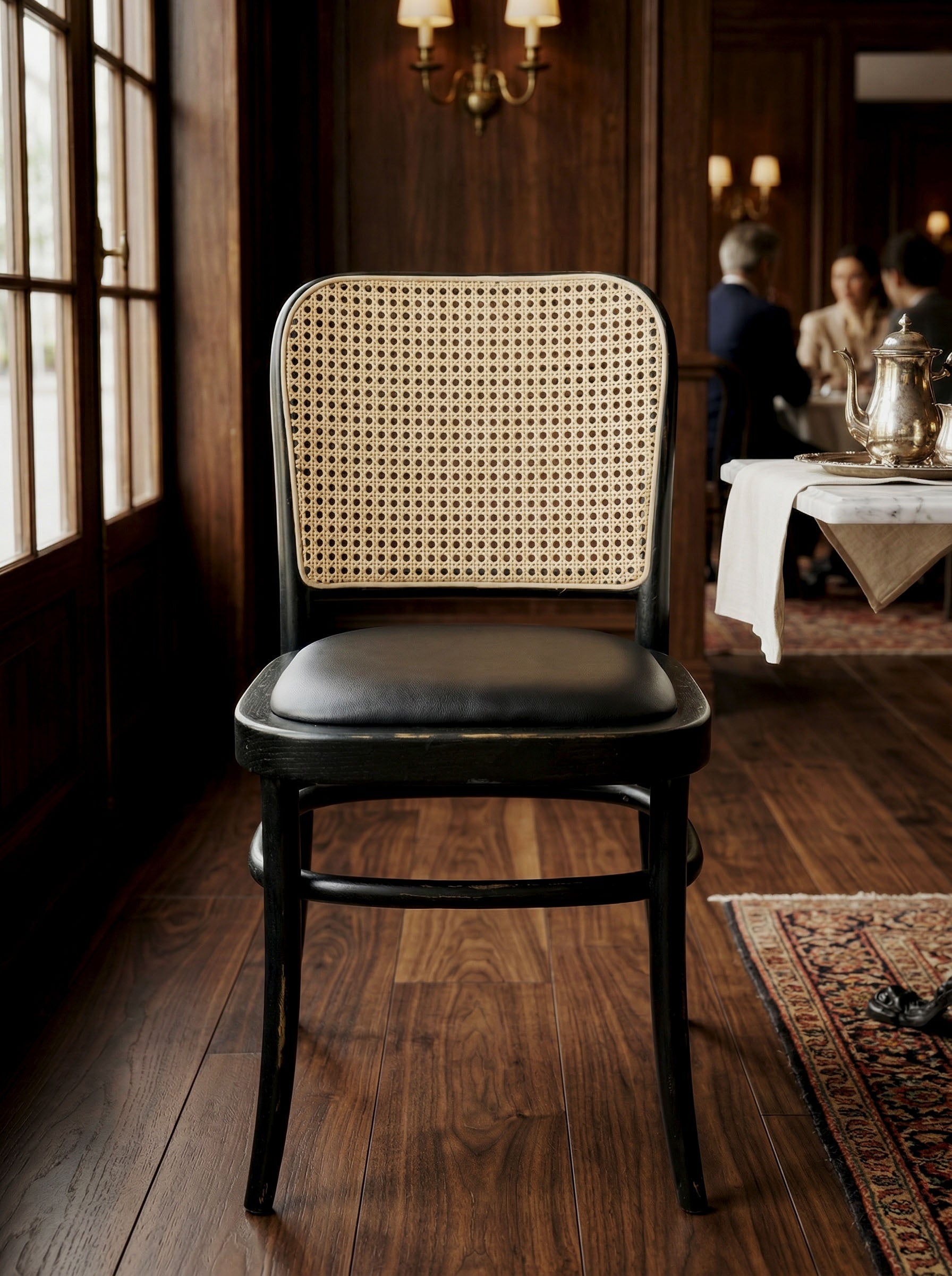 Chaise Cannage Cassidy Black Antique homa home
