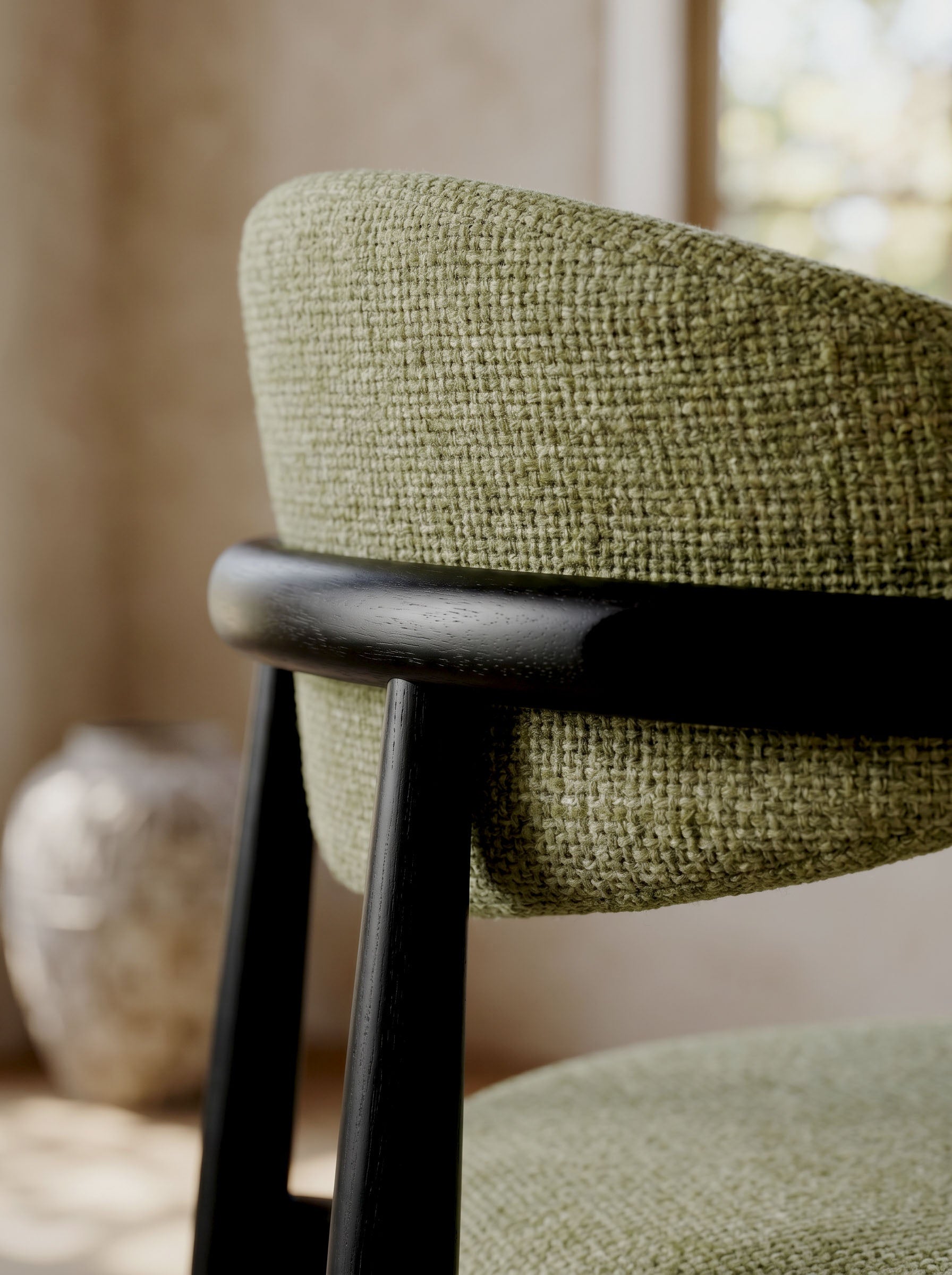 Chaise Jaspe Black & Green homa home