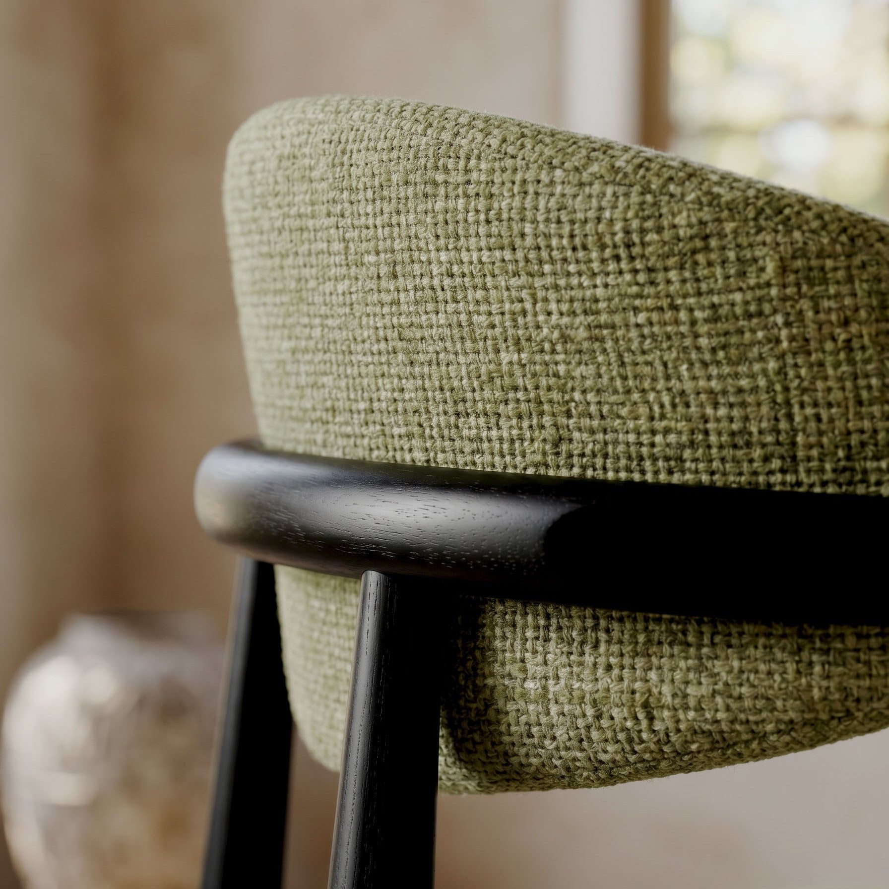 Chaise Jaspe Black & Green homa home