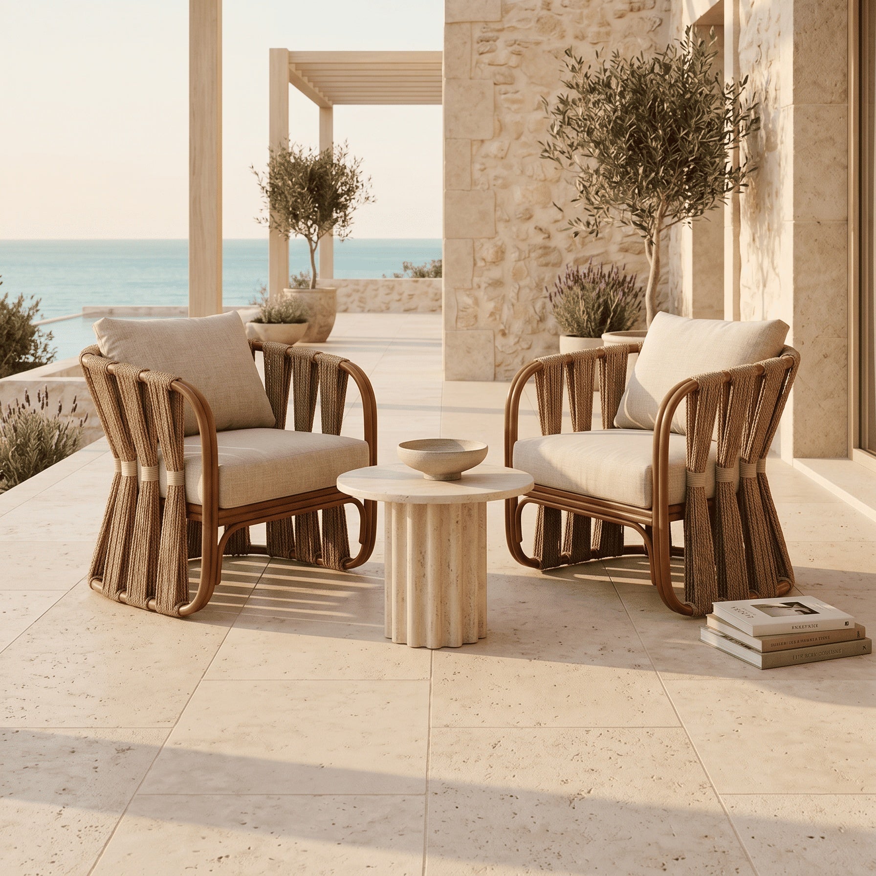 Fauteuil sablier tressé homa home