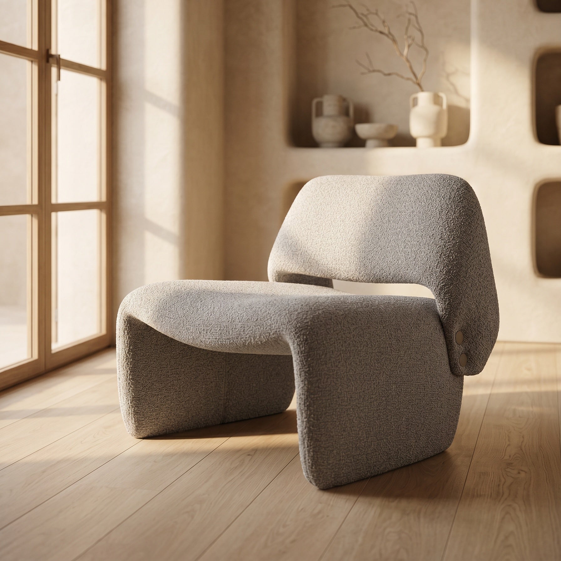 Fauteuil ROMA bouclette homa home