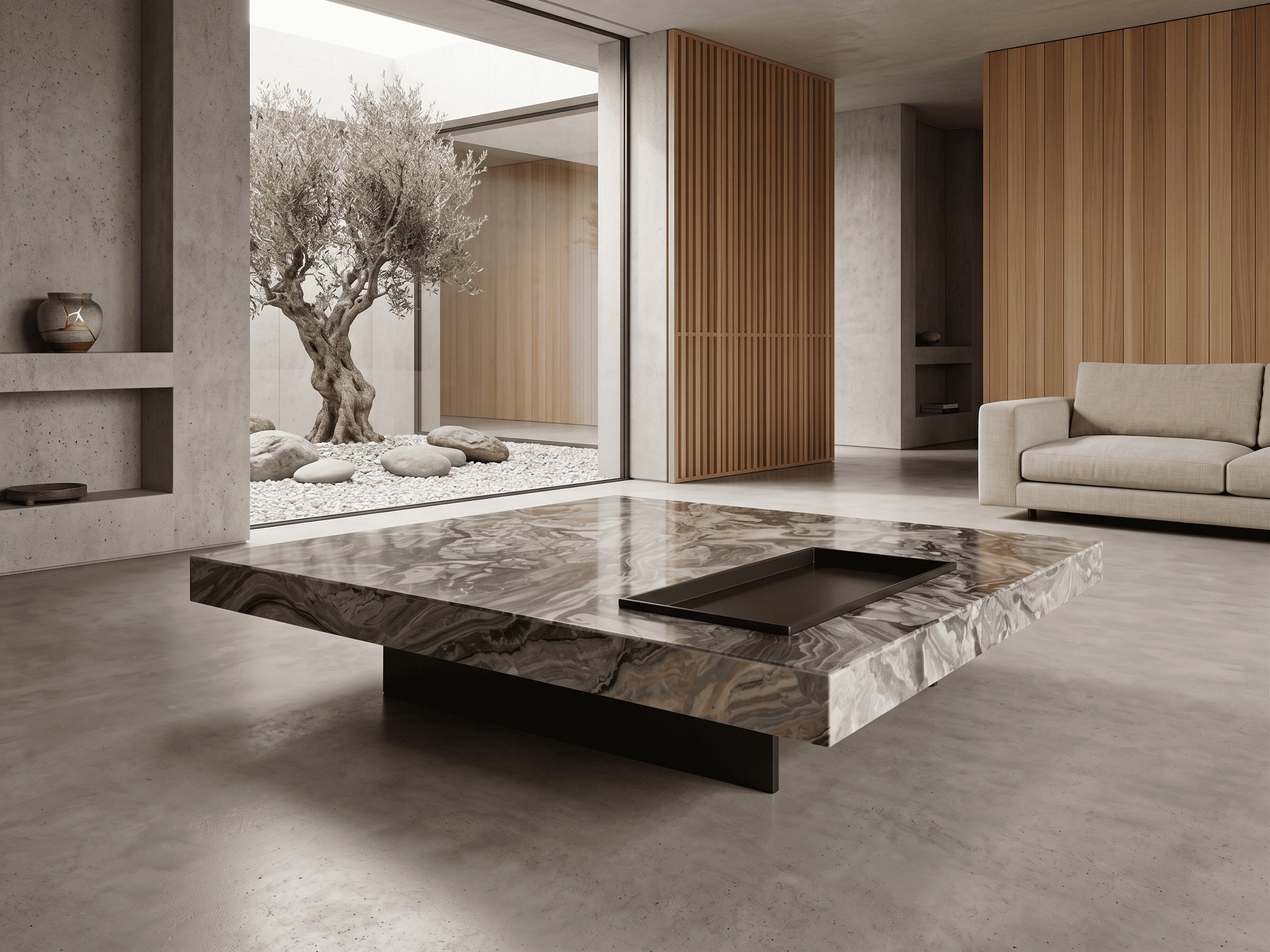 Table basse Elyra marbre homa home