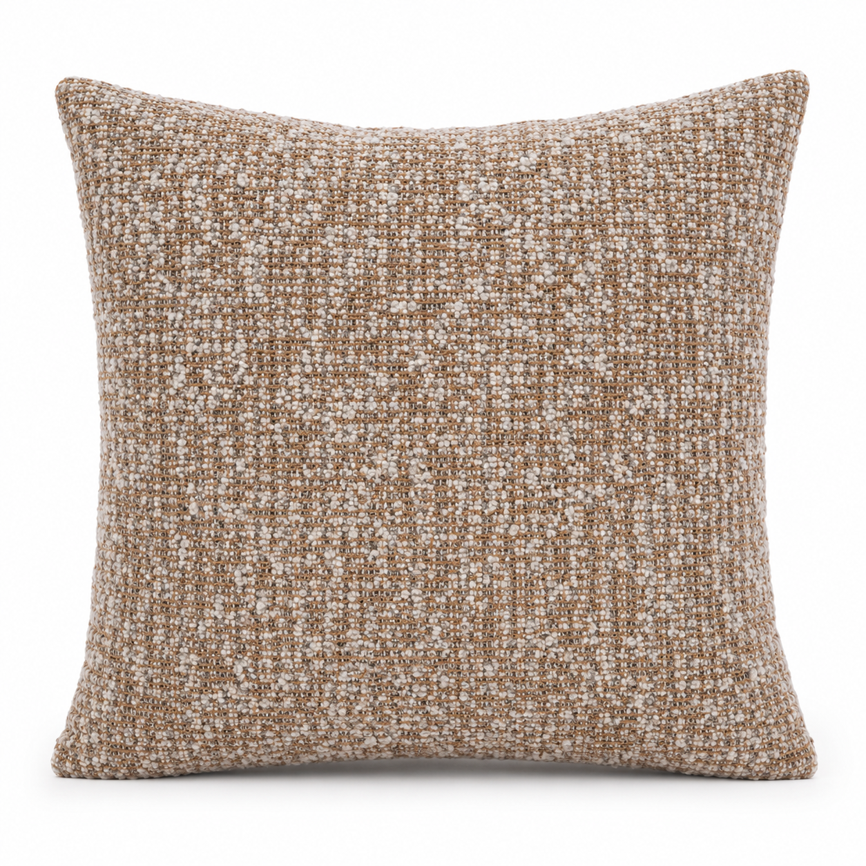 Coussin MAELIA Brun et écru texturé 50 × 50 Homa Home