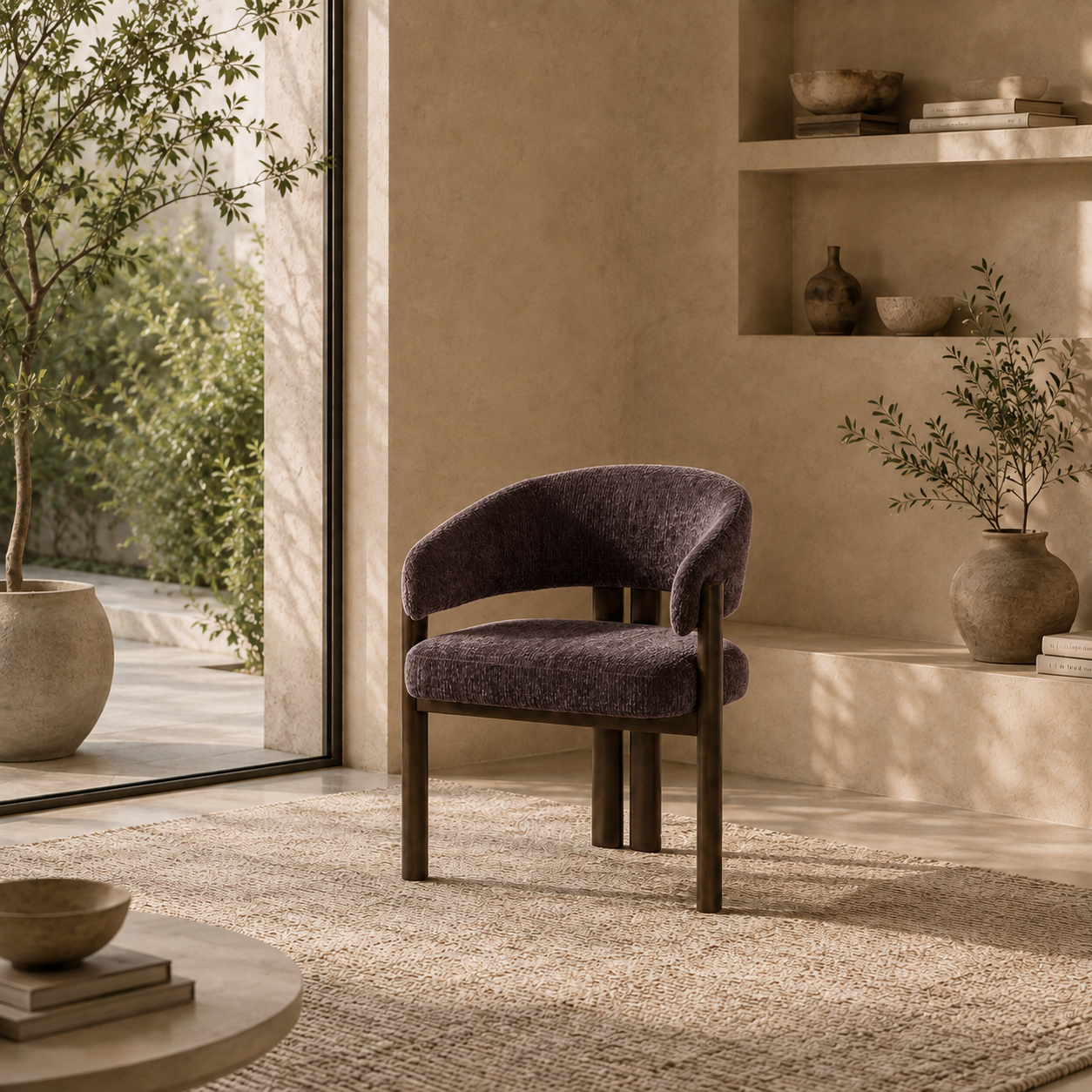Chaise Ninon Marron L'Empreinte