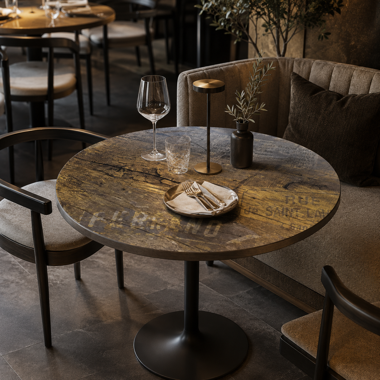 Plateau de table rond homa home