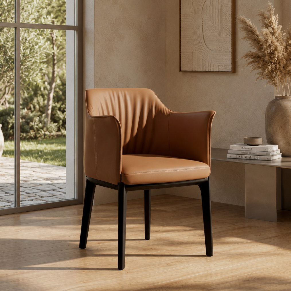 Fauteuil bridge camel homa home