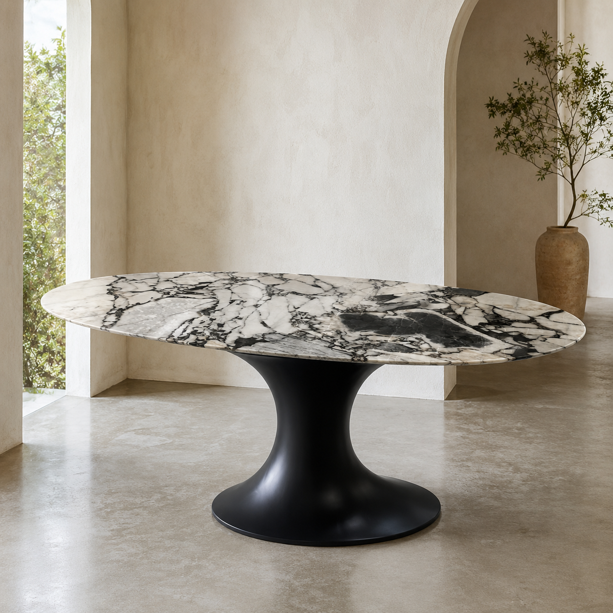 Table à manger Vesia ovale homa home