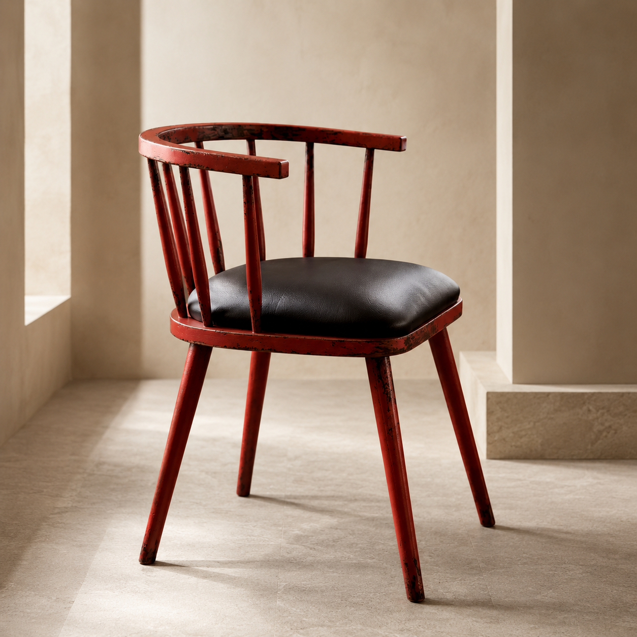 Chaise bistrot London rouge homa home