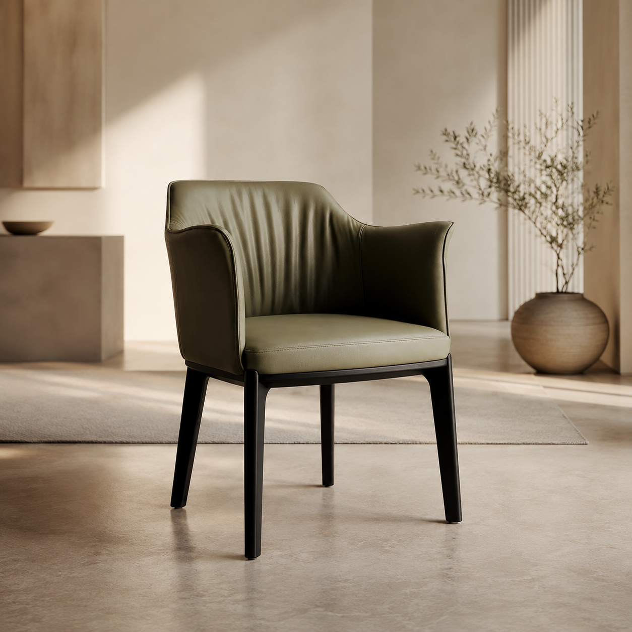 Fauteuil Bridge Vert olive homa home