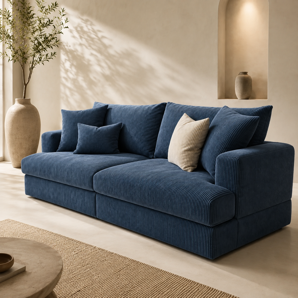 Canapé ROMA Bleu 257cm homa home