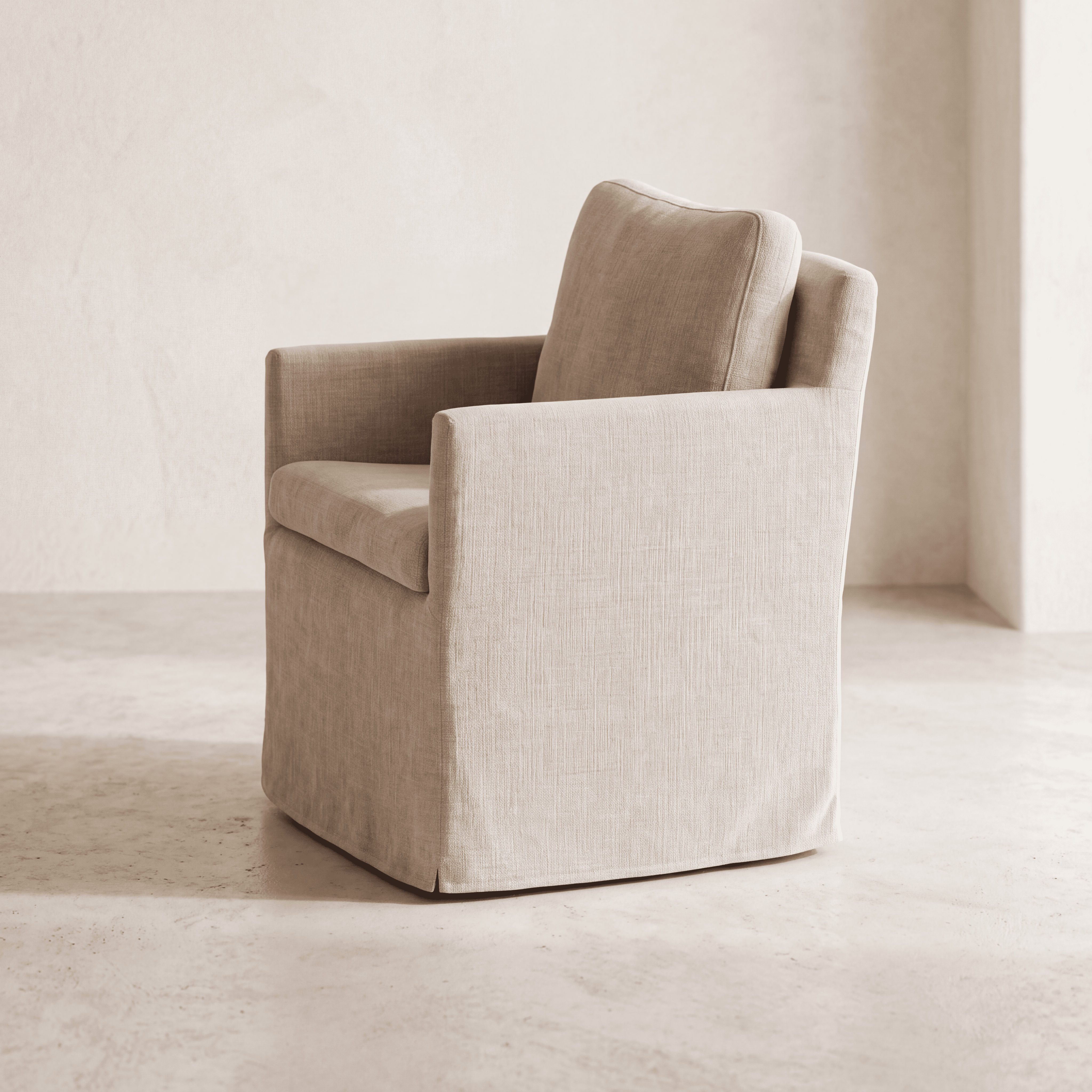 Fauteuil CARMEL Lin Beige Homa Home