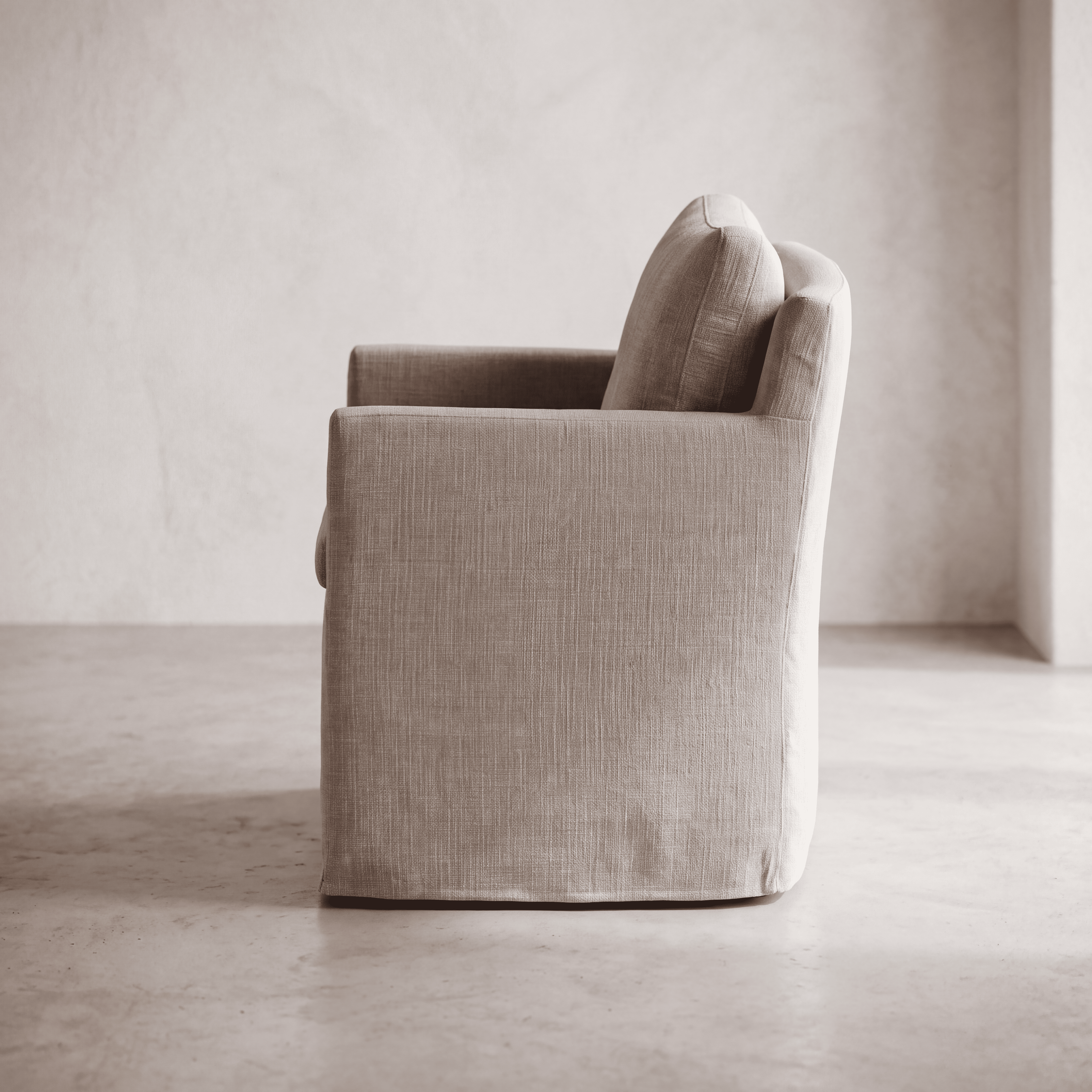 Fauteuil CARMEL Lin Beige Homa Home