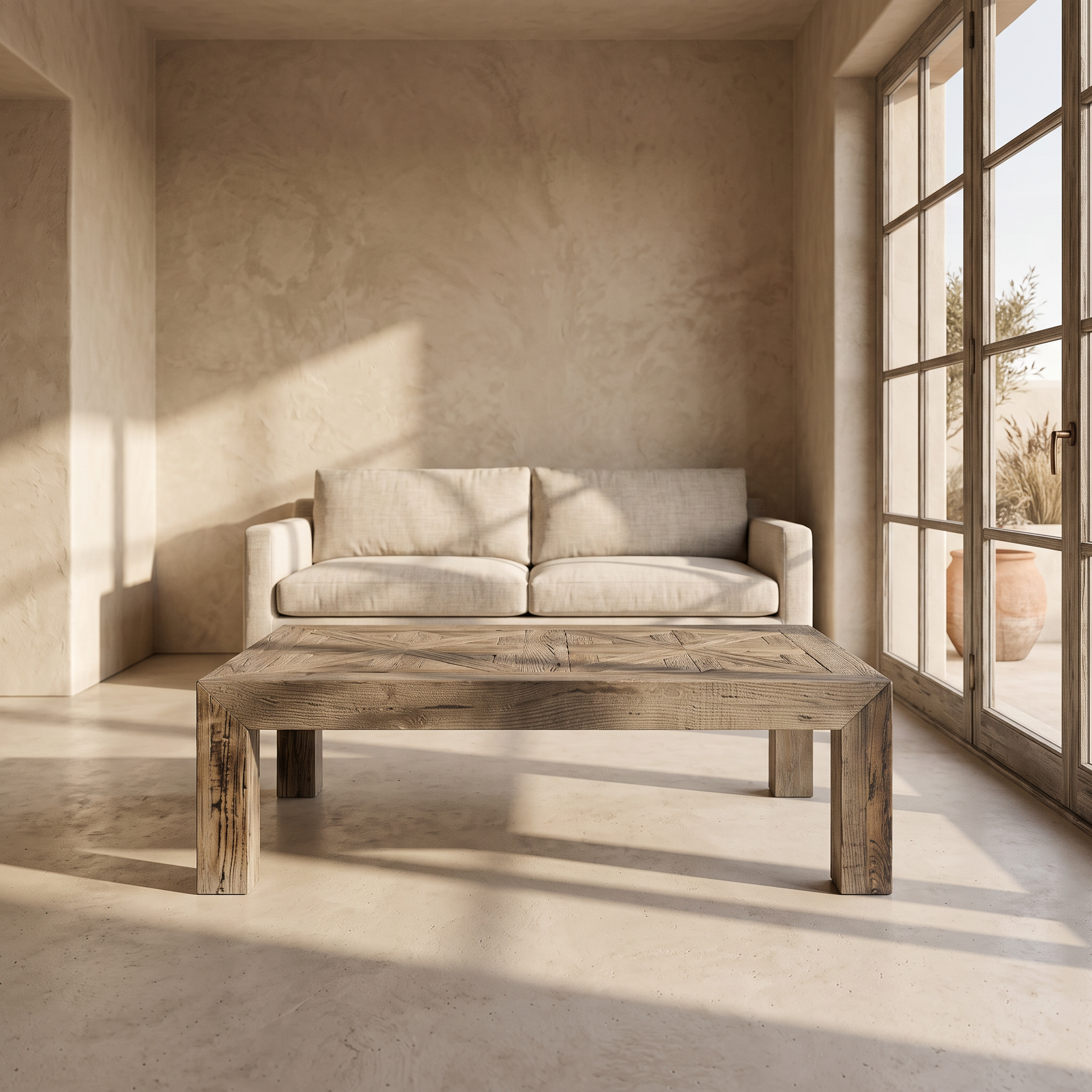 Table basse rectangulaire en orme MIA homa home