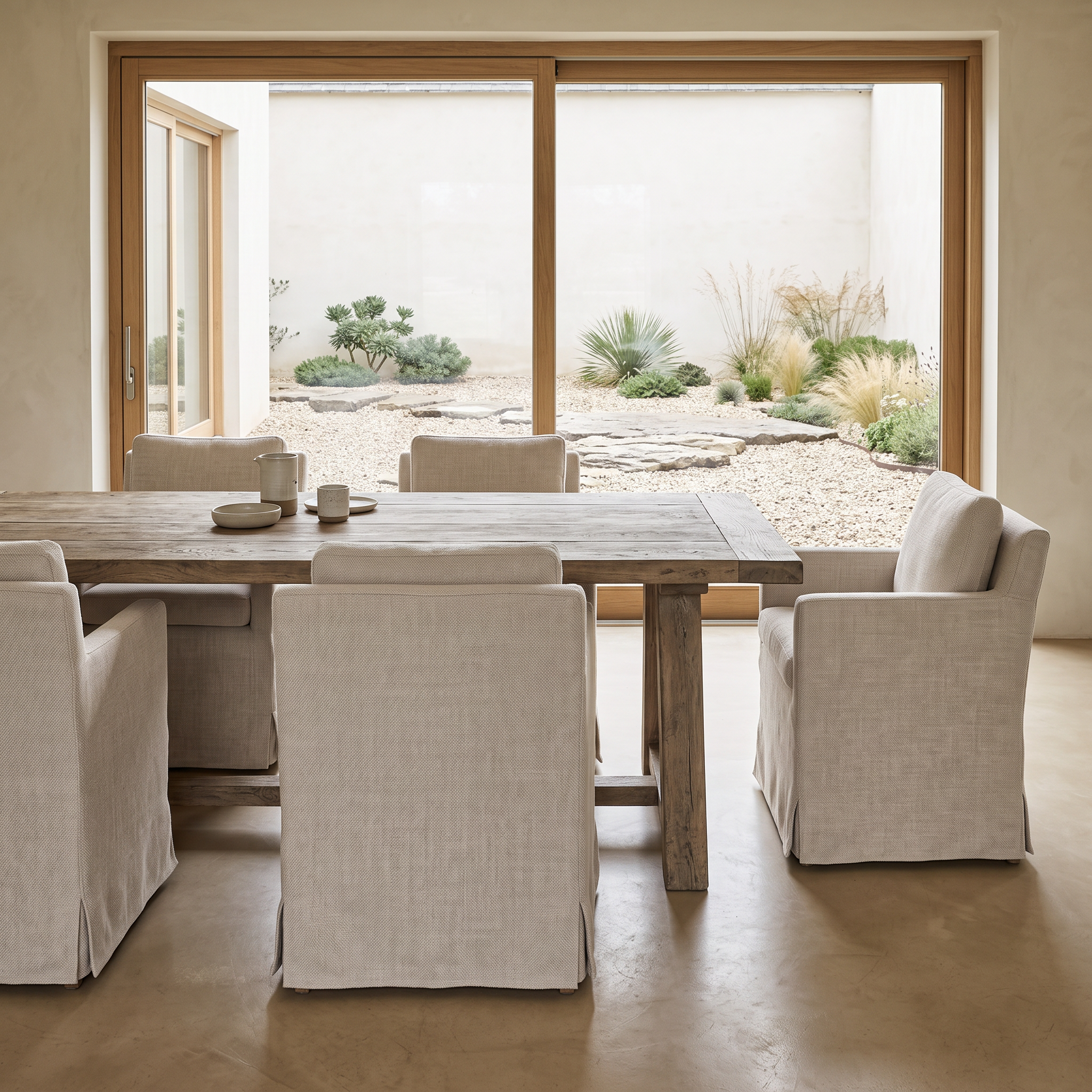 Fauteuil CARMEL Lin Beige Homa Home