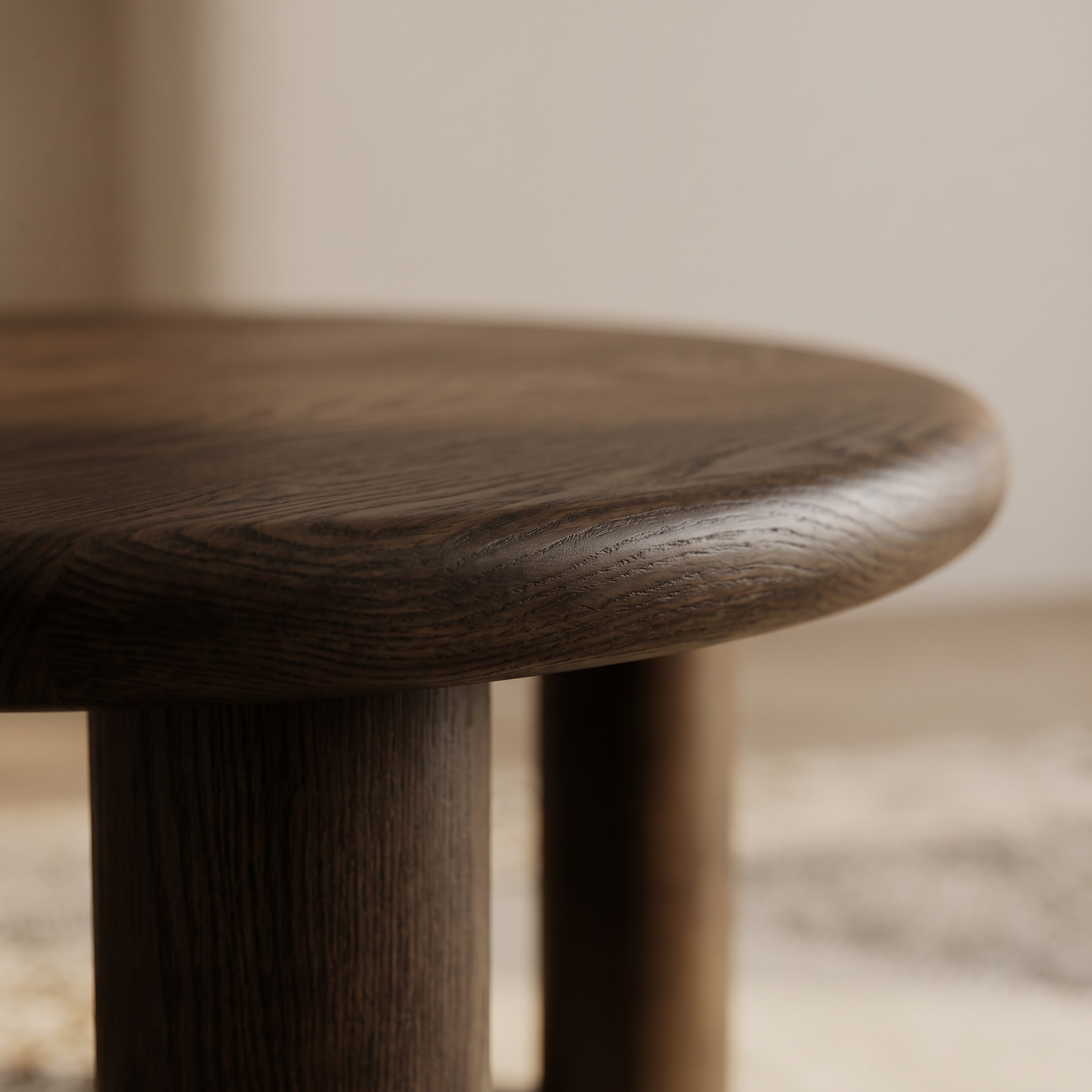 Table basse ANA ronde en noyer – Ø 60 × H 50 cm homa home