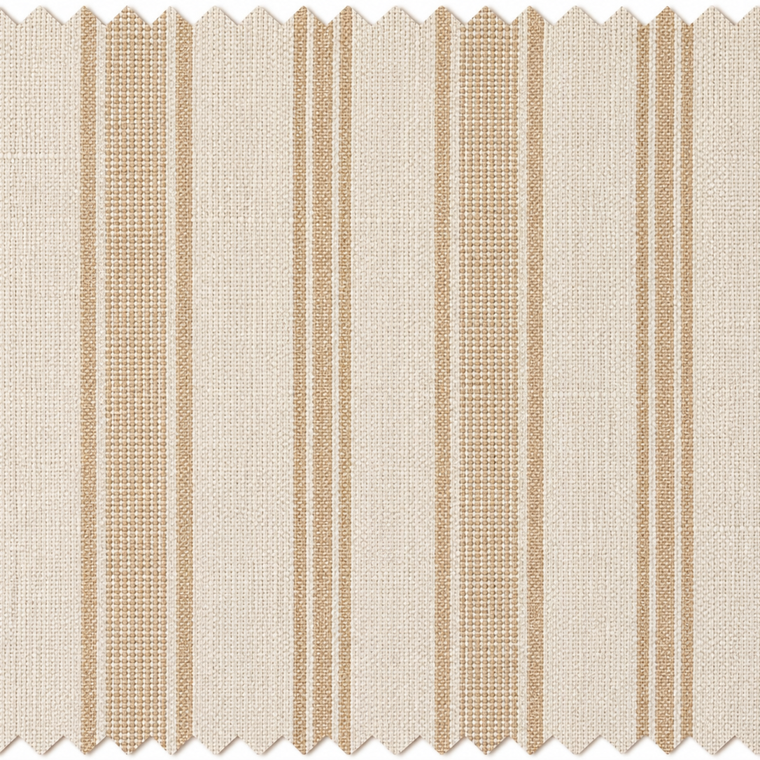 Canapé Roma Beige et surcoussins rayures 357cm Homa Home