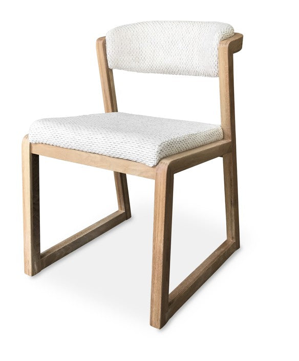Chaise blanche luge L'Empreinte