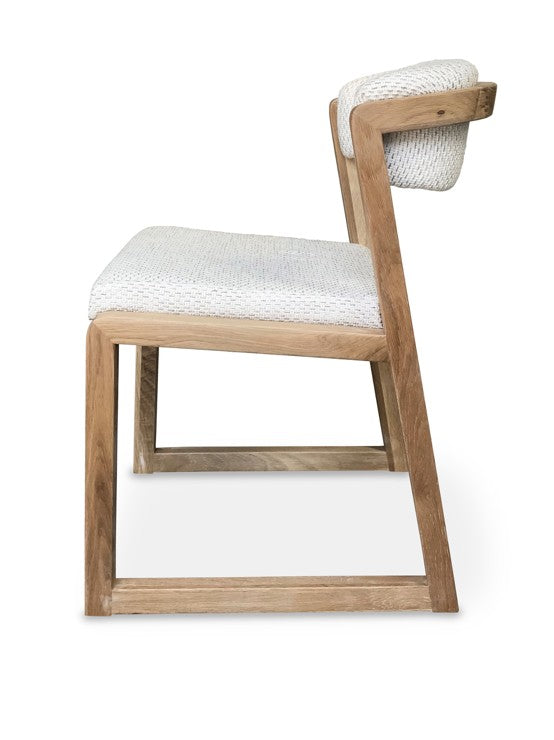 Chaise blanche luge L'Empreinte