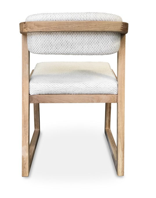Chaise blanche luge L'Empreinte