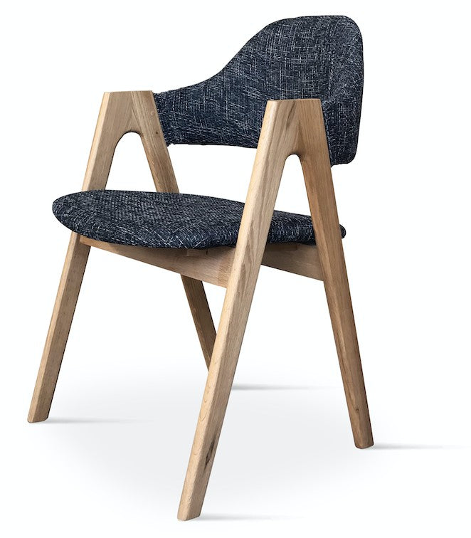 Chaise Grise vice avec accoudoirs L'Empreinte