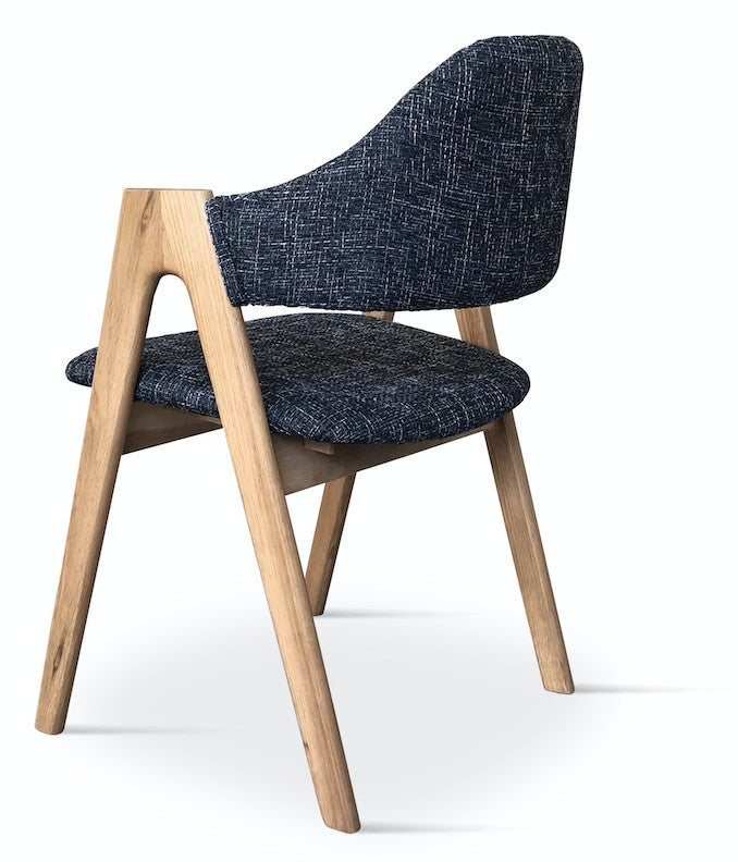 Chaise Grise vice avec accoudoirs L'Empreinte