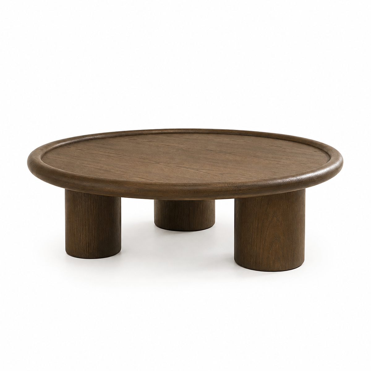 Table basse ANA ronde en noyer – Ø 110 cm homa home