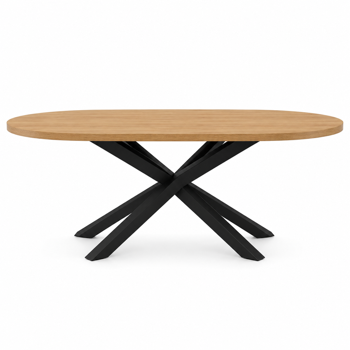 Table ovale Arya pied mikado noir homa home