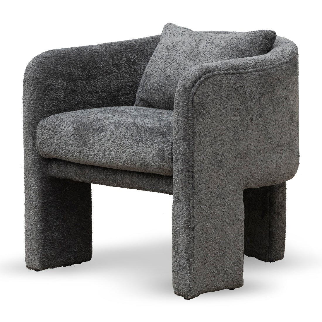 Fauteuil LIAM velours gris