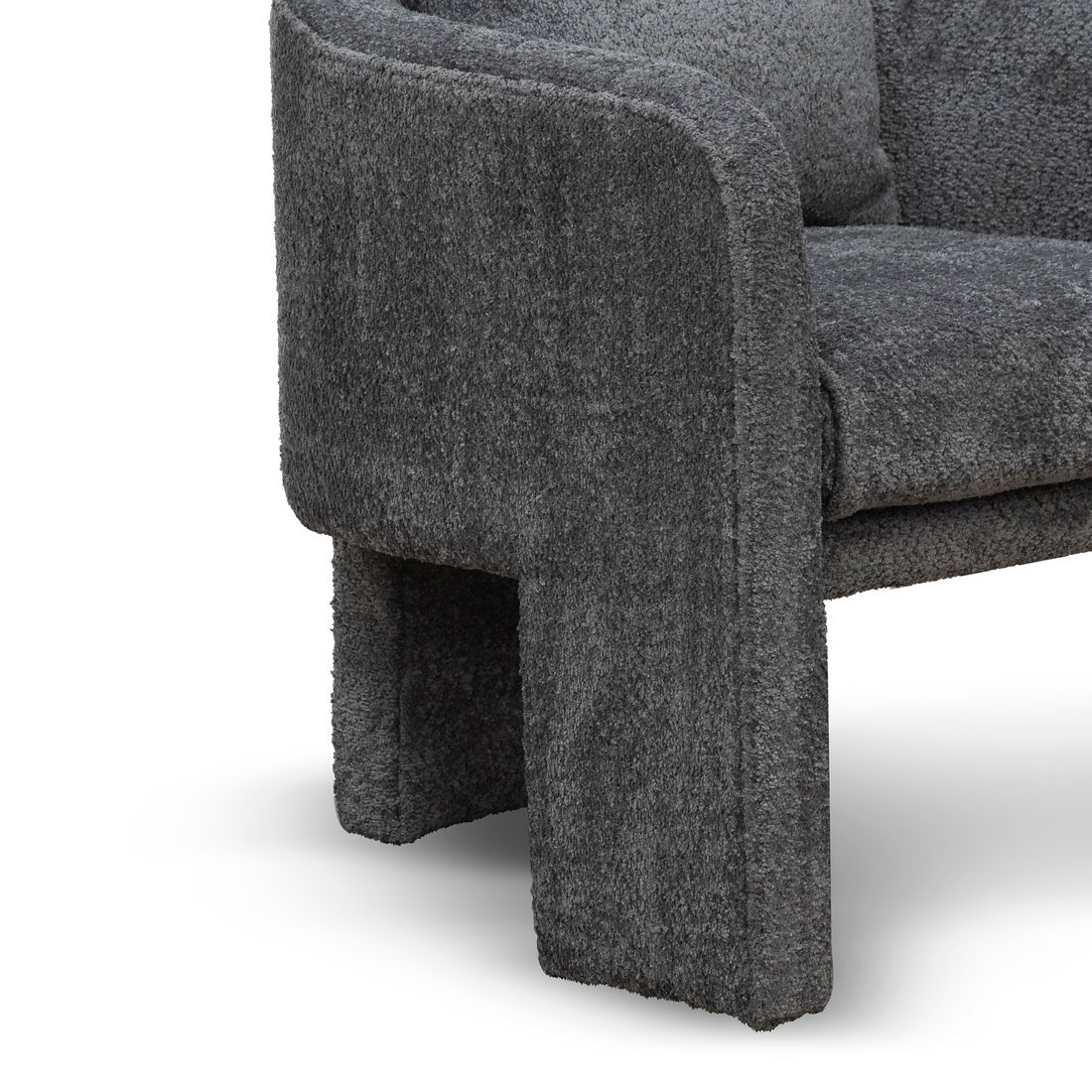 Fauteuil LIAM velours gris