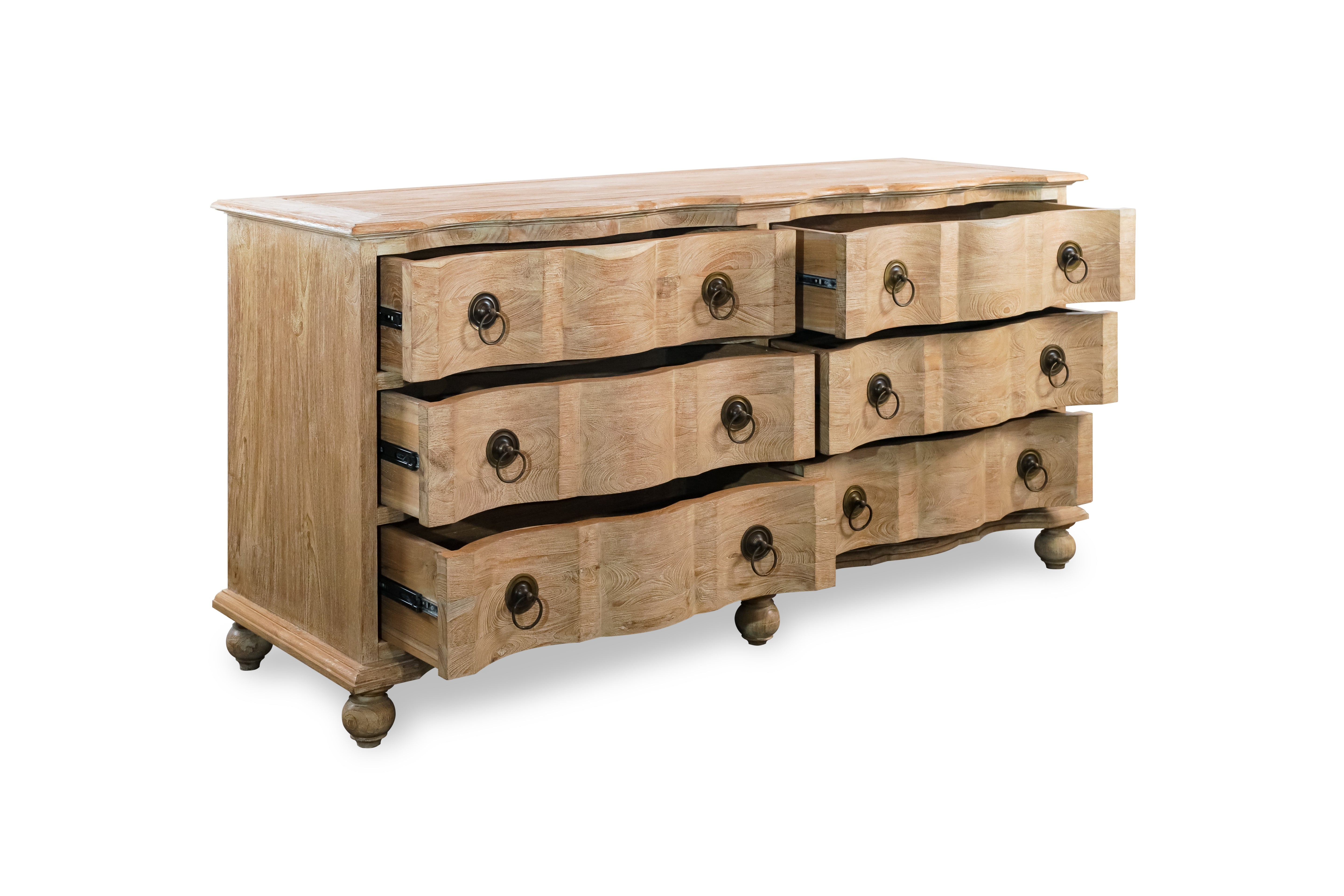 Commode Arbalette en vieux teck homa home
