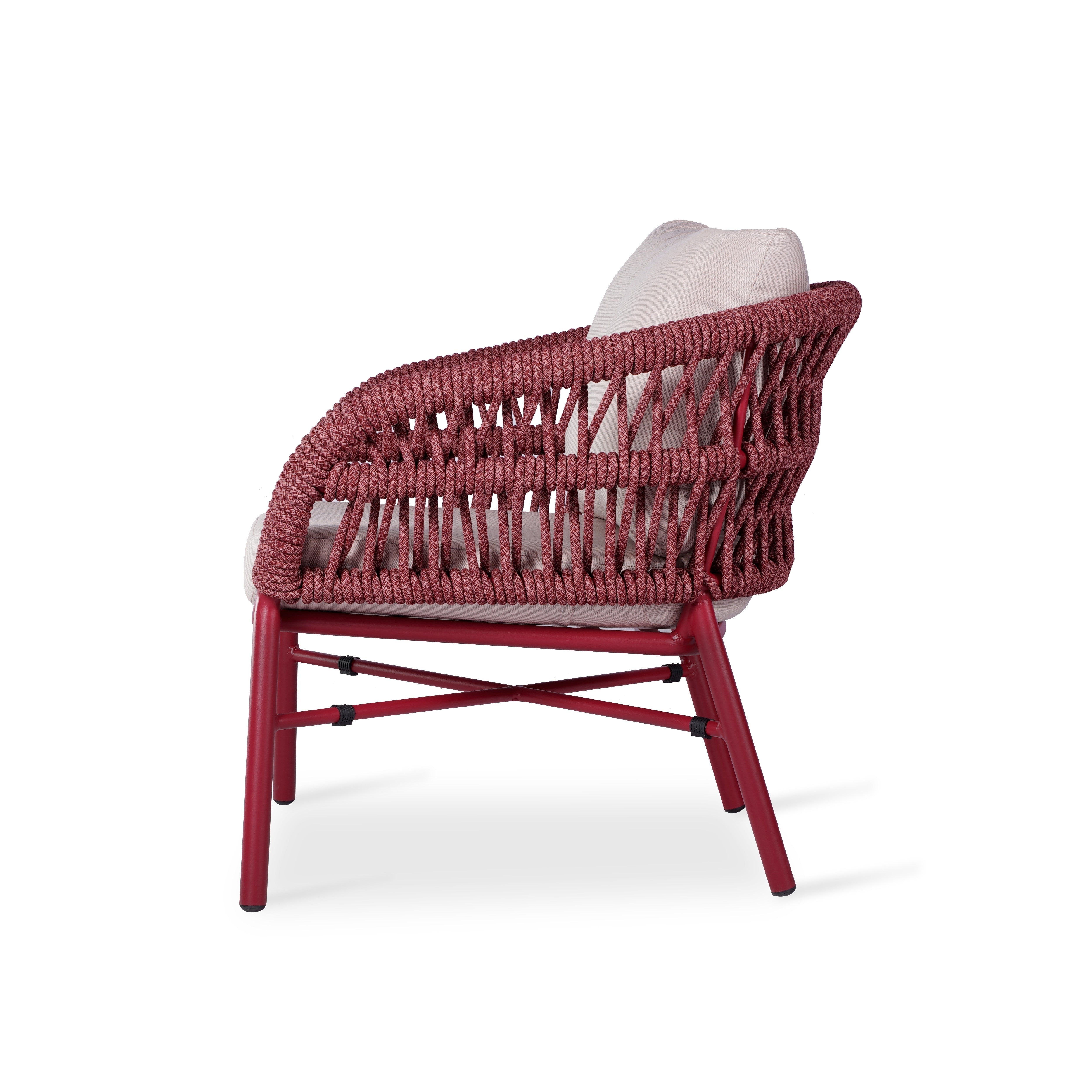 Fauteuil extérieur HOLLY lie-de-vin
