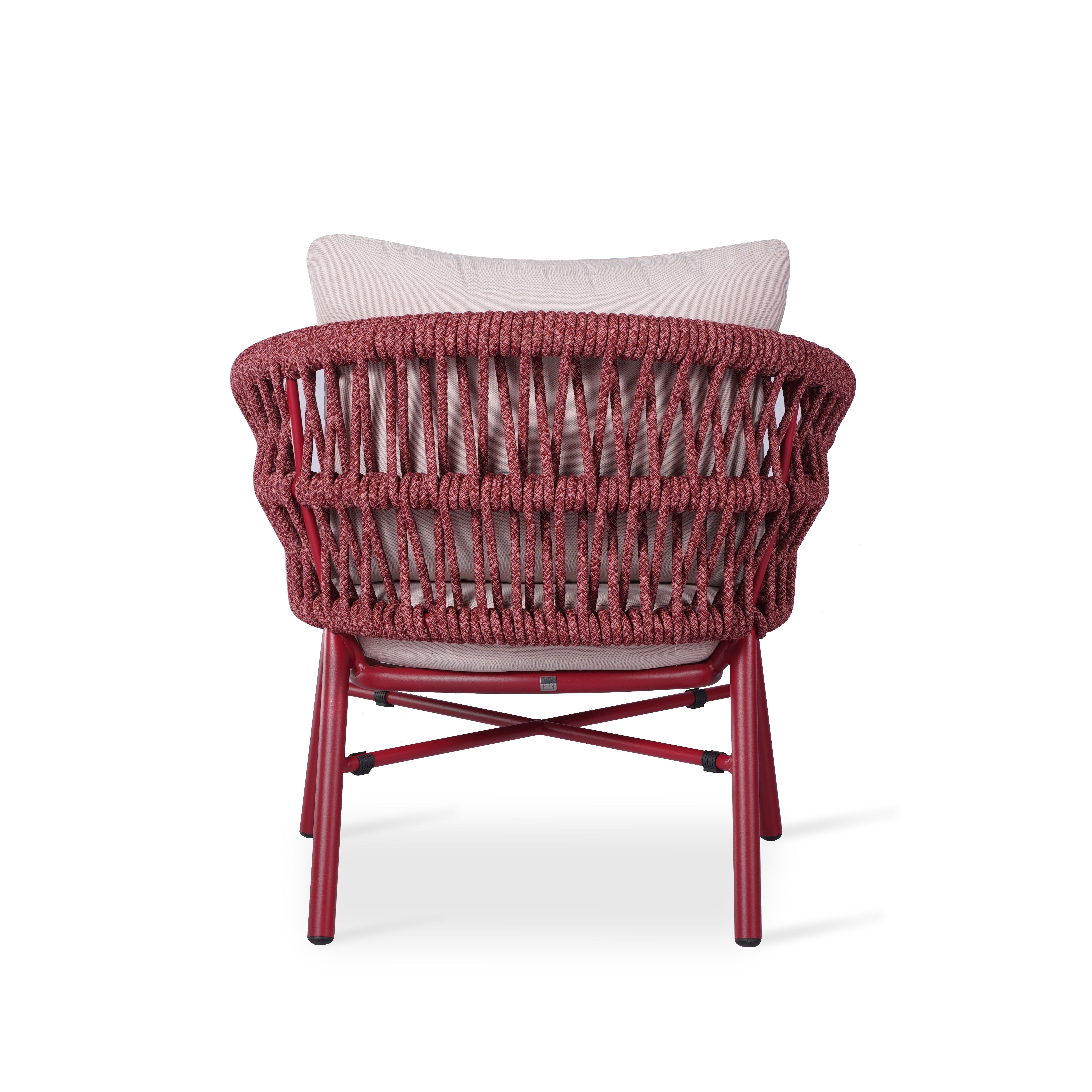 Fauteuil extérieur HOLLY lie-de-vin