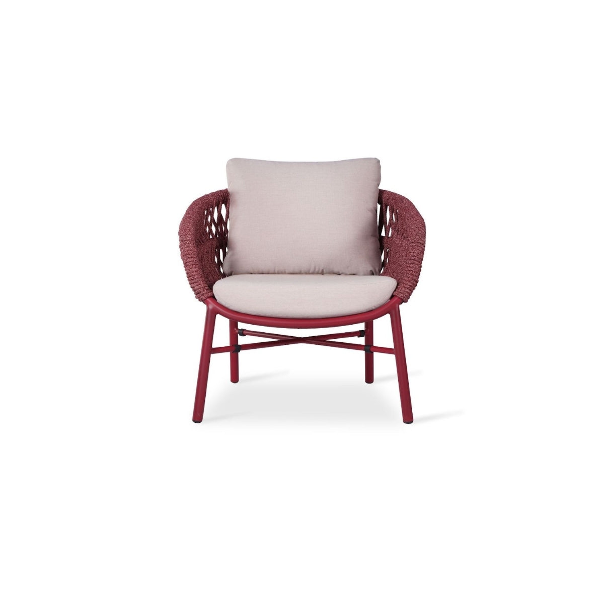 Fauteuil extérieur HOLLY lie-de-vin